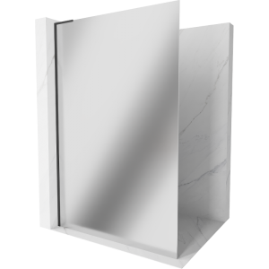Ścianka prysznicowa Walk-in Mexen Kioto L 80 x 200 cm, lustro, czarna 503118 Ścianka prysznicowa Walk-in Mexen Kioto L 80 x 200 cm, lustro, czarna 503118