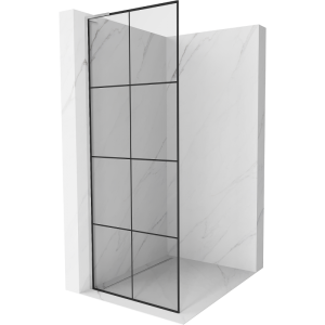 Ścianka prysznicowa Walk-in Mexen Kioto L 90 x 200 cm, czarny wzór, chrom 506607 Ścianka prysznicowa Walk-in Mexen Kioto L 90 x 200 cm, czarny wzór, chrom 506607