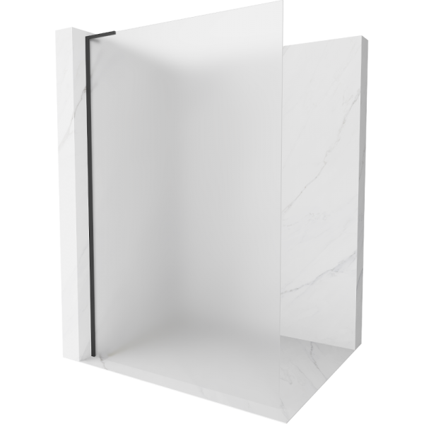 Ścianka prysznicowa Walk-in Mexen Kioto L 90 x 200 cm, szron, czarna 499603