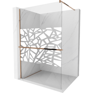 Ścianka prysznicowa z półką Walk-in Mexen Kioto+ 100 x 200 cm 499377