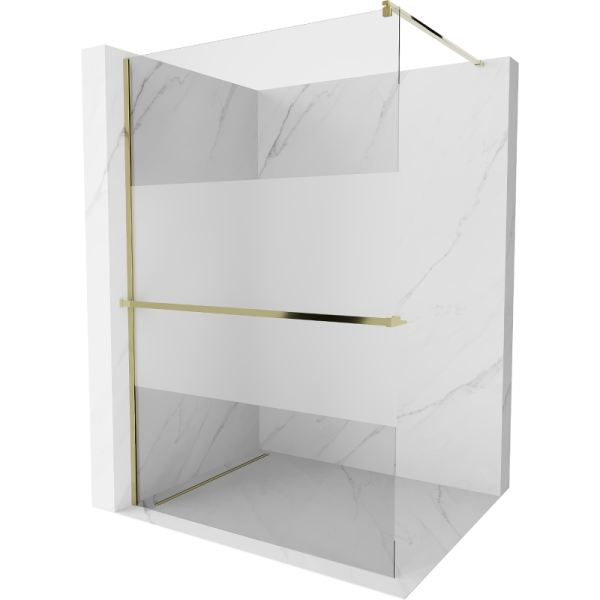 Ścianka prysznicowa z półką Walk-in Mexen Kioto+ 100 x 200 cm 500834
