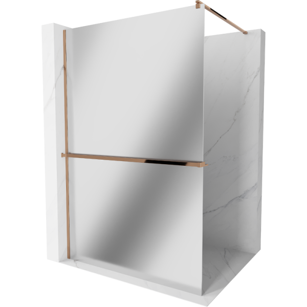 Ścianka prysznicowa z półką Walk-in Mexen Kioto+ 100 x 200 cm 502301