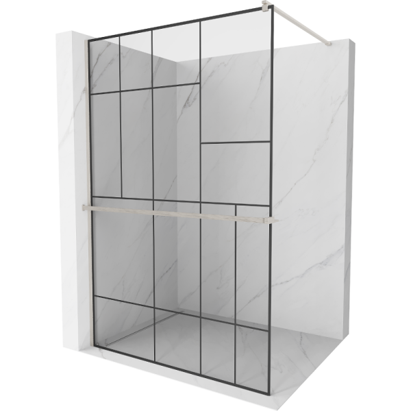 Ścianka prysznicowa z półką Walk-in Mexen Kioto+ 100 x 200 cm 506028