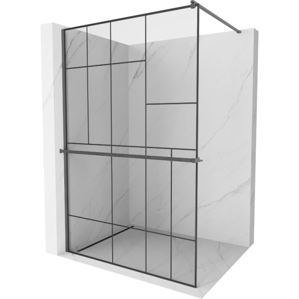 Ścianka prysznicowa z półką Walk-in Mexen Kioto+ 110 x 200 cm 498813