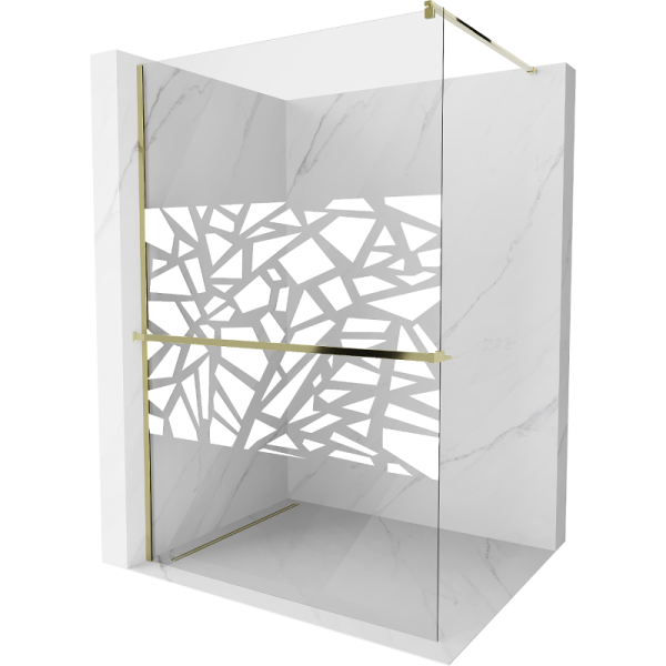 Ścianka prysznicowa z półką Walk-in Mexen Kioto+ 110 x 200 cm 498358