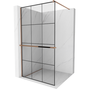 Ścianka prysznicowa z półką Walk-in Mexen Kioto+ 110 x 200 cm 505962 Ścianka prysznicowa z półką Walk-in Mexen Kioto+ 110 x 200 cm 505962