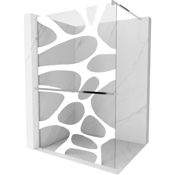 Ścianka prysznicowa z półką Walk-in Mexen Kioto+ 110 x 200 cm 506331