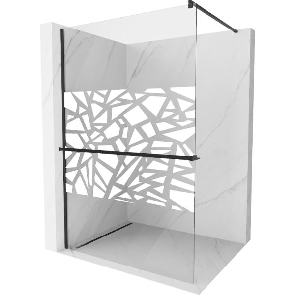 Ścianka prysznicowa z półką Walk-in Mexen Kioto+ 110 x 200 cm 506363