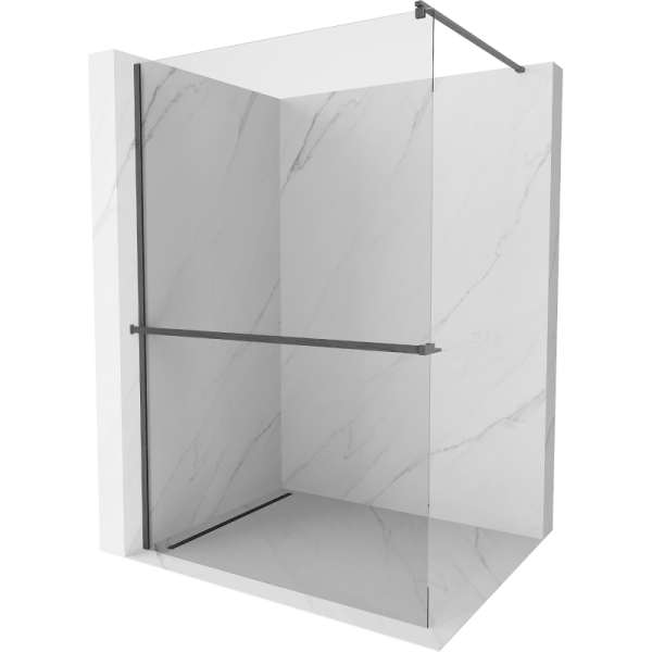 Ścianka prysznicowa z półką Walk-in Mexen Kioto+ 125 x 200 cm 499413