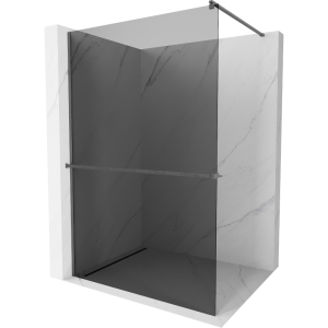 Ścianka prysznicowa z półką Walk-in Mexen Kioto+ 130 x 200 cm 506696 Ścianka prysznicowa z półką Walk-in Mexen Kioto+ 130 x 200 cm 506696