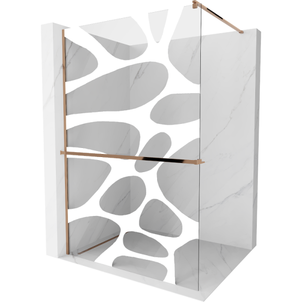 Ścianka prysznicowa z półką Walk-in Mexen Kioto+ 70 x 200 cm 500013