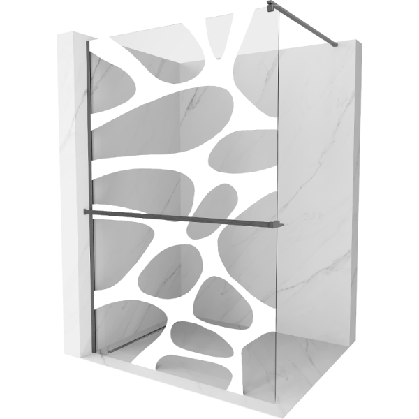 Ścianka prysznicowa z półką Walk-in Mexen Kioto+ 70 x 200 cm 502787