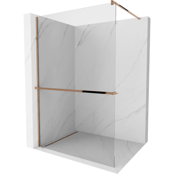 Ścianka prysznicowa z półką Walk-in Mexen Kioto+ 80 x 200 cm 500694