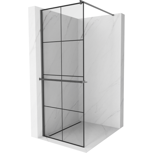 Ścianka prysznicowa z półką Walk-in Mexen Kioto+ 80 x 200 cm 505754