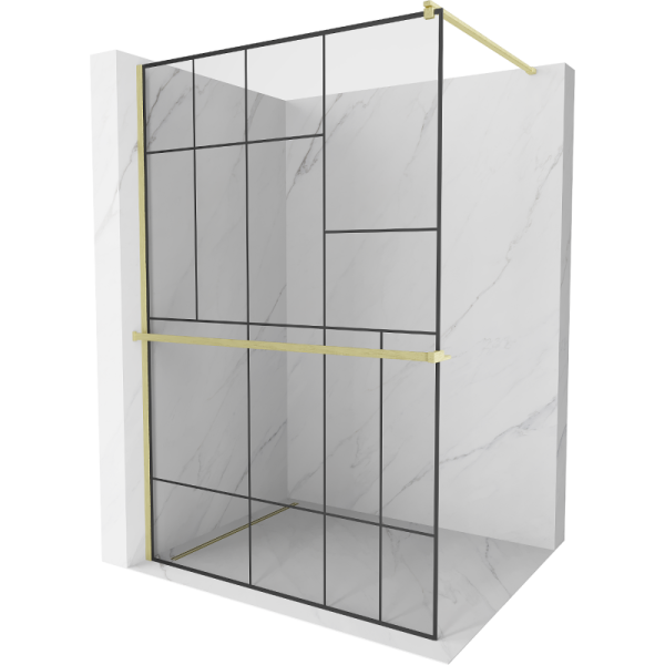 Ścianka prysznicowa z półką Walk-in Mexen Kioto+ 80 x 200 cm 506202