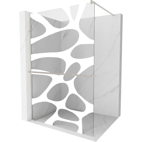 Ścianka prysznicowa z półką Walk-in Mexen Kioto+ 80 x 200 cm 506620