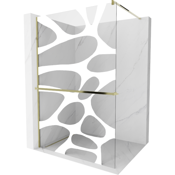 Ścianka prysznicowa z półką Walk-in Mexen Kioto+ 90 x 200 cm 503680