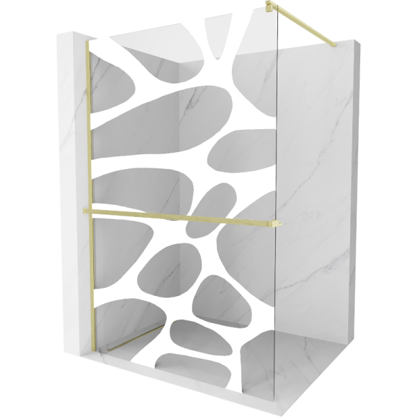 Ścianka prysznicowa z półką Walk-in Mexen Kioto+ 90 x 200 cm 506195