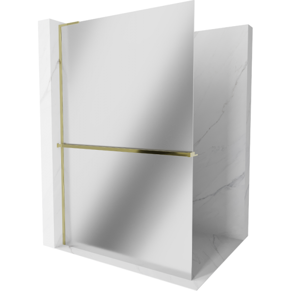 Ścianka prysznicowa z półką Walk-in Mexen Kioto+ L 100 x 200 cm 500003