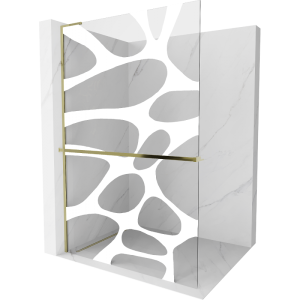 Ścianka prysznicowa z półką Walk-in Mexen Kioto+ L 100 x 200 cm 500582