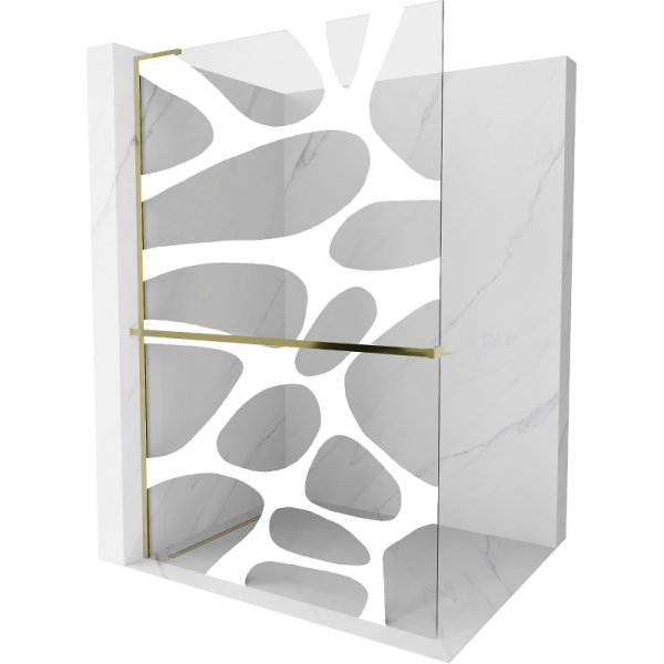 Ścianka prysznicowa z półką Walk-in Mexen Kioto+ L 100 x 200 cm 500582