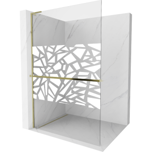 Ścianka prysznicowa z półką Walk-in Mexen Kioto+ L 110 x 200 cm 500765