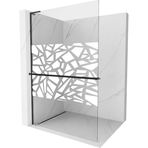 Ścianka prysznicowa z półką Walk-in Mexen Kioto+ L 110 x 200 cm 502168