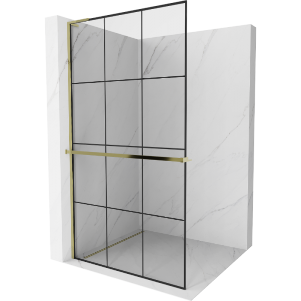 Ścianka prysznicowa z półką Walk-in Mexen Kioto+ L 120 x 200 cm 505583