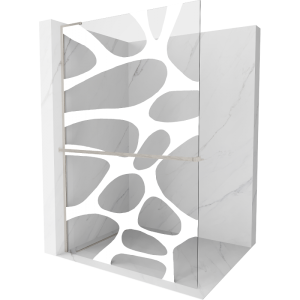 Ścianka prysznicowa z półką Walk-in Mexen Kioto+ L 80 x 200 cm 505497 Ścianka prysznicowa z półką Walk-in Mexen Kioto+ L 80 x 200 cm 505497