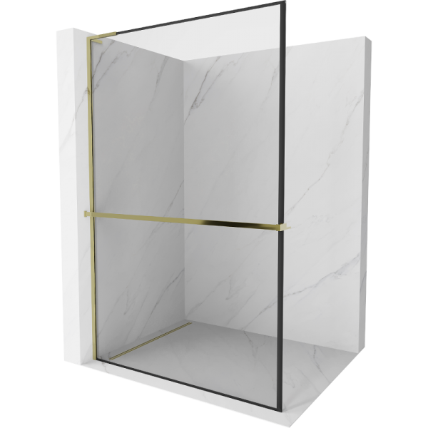 Ścianka prysznicowa z półką Walk-in Mexen Kioto+ L 90 x 200 cm 501277