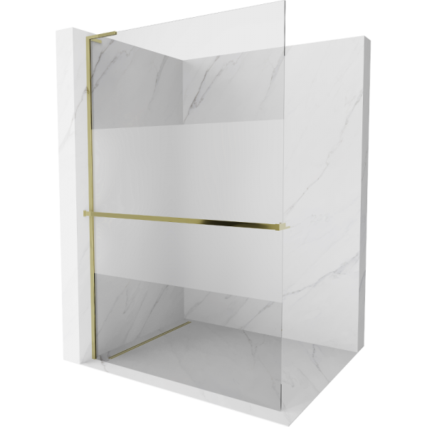 Ścianka prysznicowa z półką Walk-in Mexen Kioto+ L 90 x 200 cm 506035