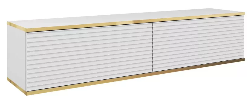 Ścienna lamelowa szafka pod TV - Xyvian 708123