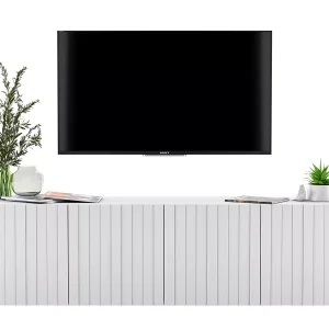 Ścienna szafka rtv z lamelami – Zereon 692525