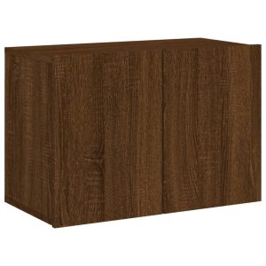 Ścienna szafka TV brązowy dąb 60x30x41 cm 857641