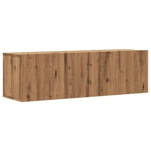 Ścienna szafka TV dąb artisan 100x30x30 cm 763489
