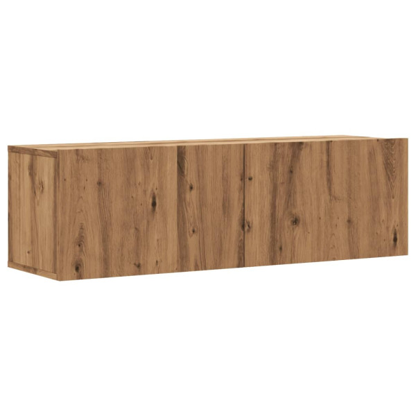 Ścienna szafka TV dąb artisan 100x30x30 cm 763489