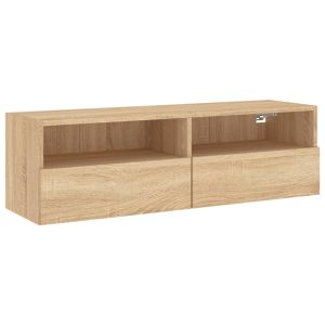 Ścienna szafka TV dąb sonoma 100x30x30 cm 857732
