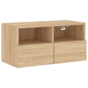 Ścienna szafka TV dąb sonoma 60x30x30 cm 857659