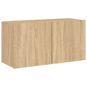 Ścienna szafka TV dąb sonoma 80x30x41 cm 857589 Ścienna szafka TV dąb sonoma 80x30x41 cm 857589