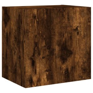 Ścienna szafka TV przydymiony dąb 40.5x30x40 cm 866648