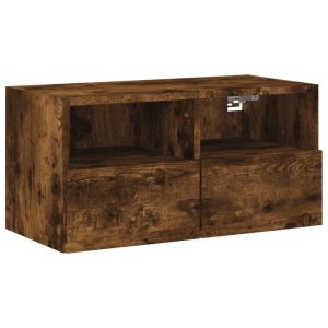 Ścienna szafka TV przydymiony dąb 60x30x30 cm 857696 Ścienna szafka TV przydymiony dąb 60x30x30 cm 857696