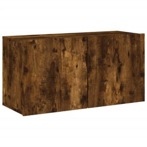 Ścienna szafka TV przydymiony dąb 80x30x41 cm 857713 Ścienna szafka TV przydymiony dąb 80x30x41 cm 857713