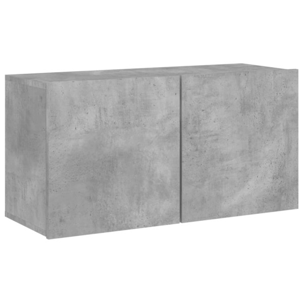 Ścienna szafka TV szarość betonu 80x30x41 cm 857617
