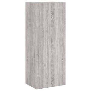Ścienna szafka TV szary dąb sonoma 40.5x30x102 cm 866655