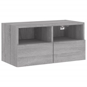 Ścienna szafka TV szary dąb sonoma 60x30x30 cm 857623 Ścienna szafka TV szary dąb sonoma 60x30x30 cm 857623