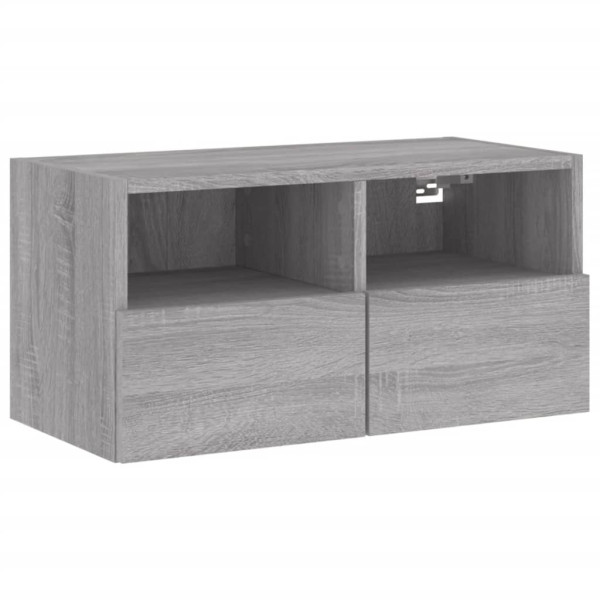 Ścienna szafka TV szary dąb sonoma 60x30x30 cm 857623