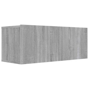 Ścienna szafka TV szary dąb sonoma 80x30x30 cm 868229 Ścienna szafka TV szary dąb sonoma 80x30x30 cm 868229