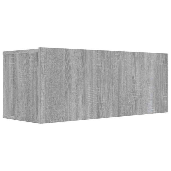 Ścienna szafka TV szary dąb sonoma 80x30x30 cm 868229