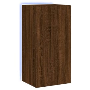 Ścienna szafka TV z LED brązowy dąb 40.5x35x80 cm 866664 Ścienna szafka TV z LED brązowy dąb 40.5x35x80 cm 866664