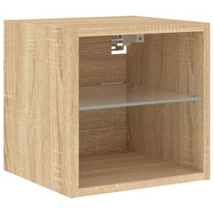 Ścienna szafka TV z LED dąb sonoma 30×28.5×30 cm 765112 Ścienna szafka TV z LED dąb sonoma 30×28.5×30 cm 765112